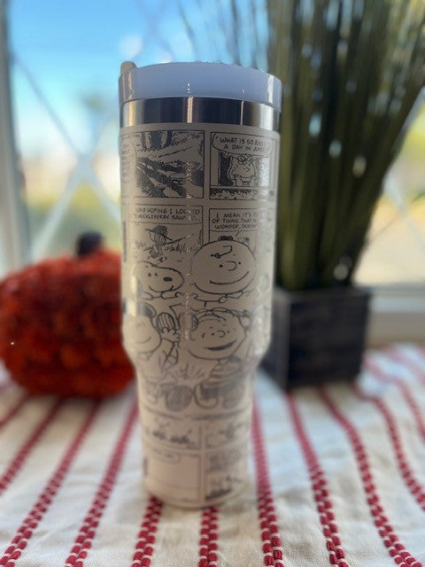Laser Engraved 40oz Peanut Tumbler