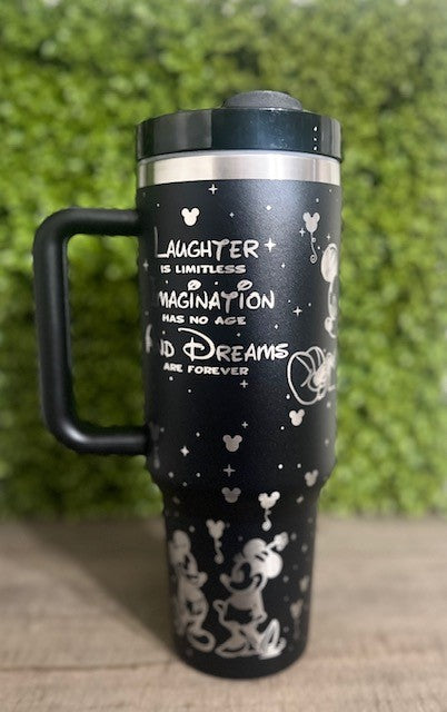 Laser Engraved 40oz Mouse Tumbler