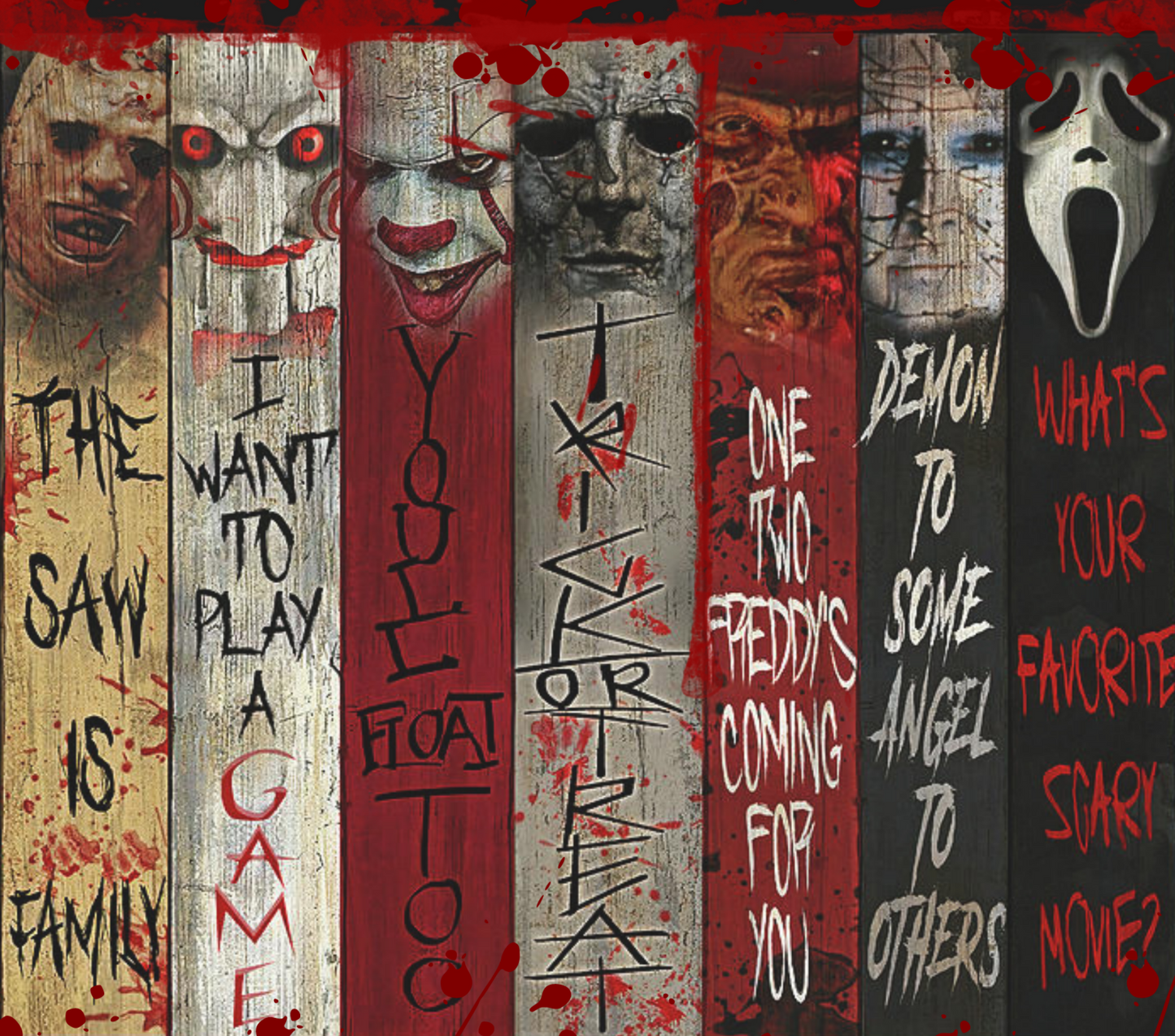 Horror Characters - 20oz Tumbler