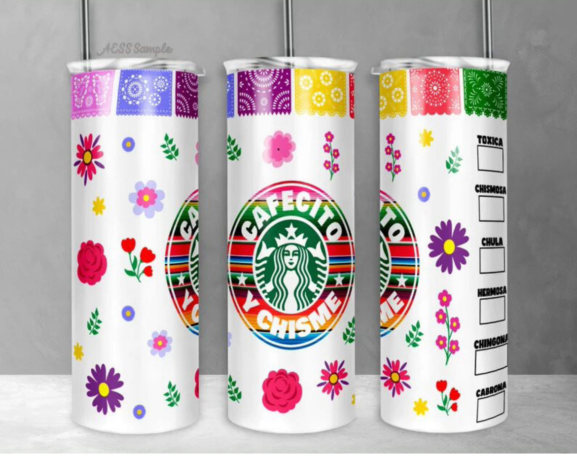 Cafecito Y Chisme 20oz Tumbler