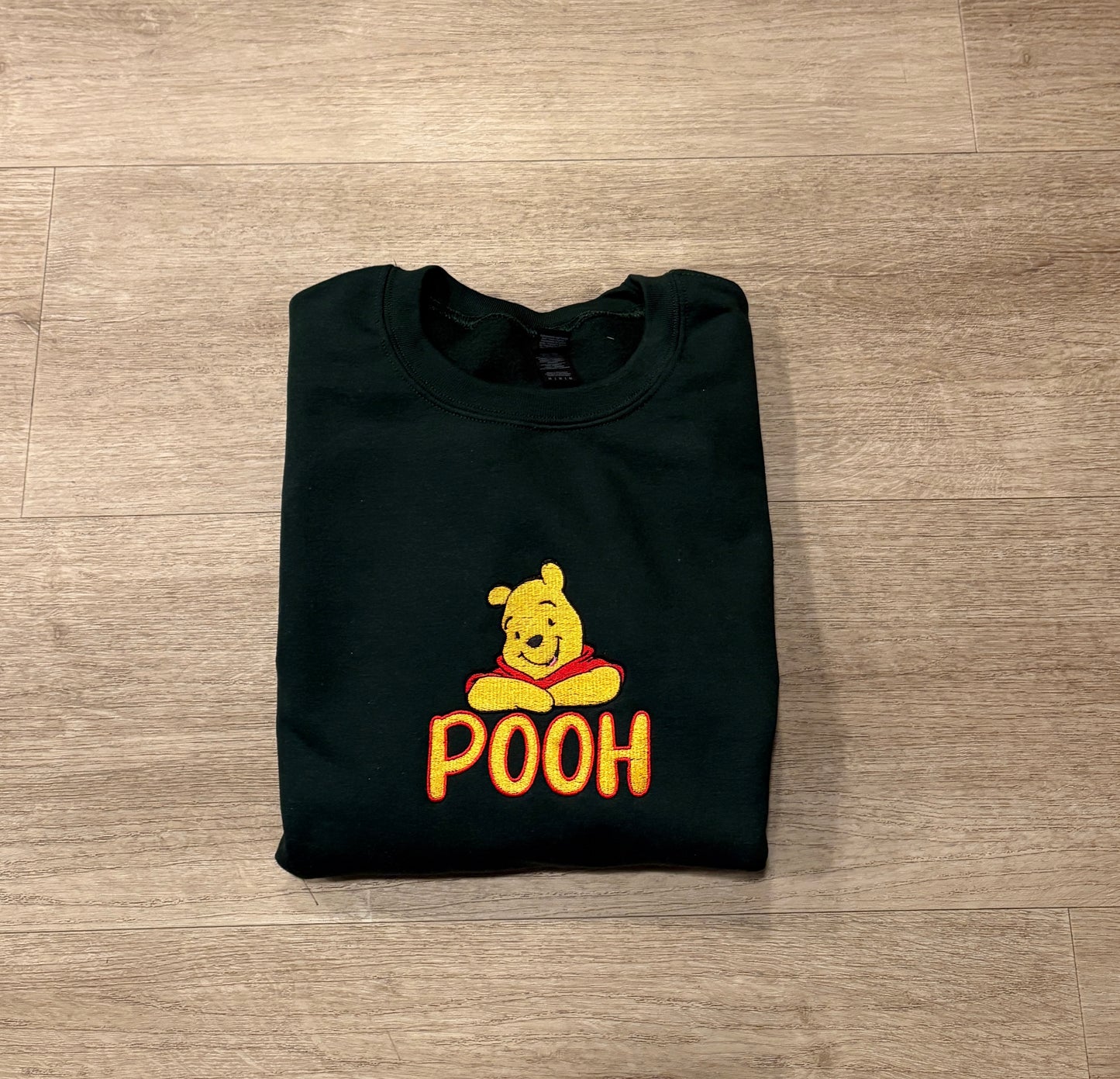 Pooh Bear Embroidered Crewneck Sweatshirt