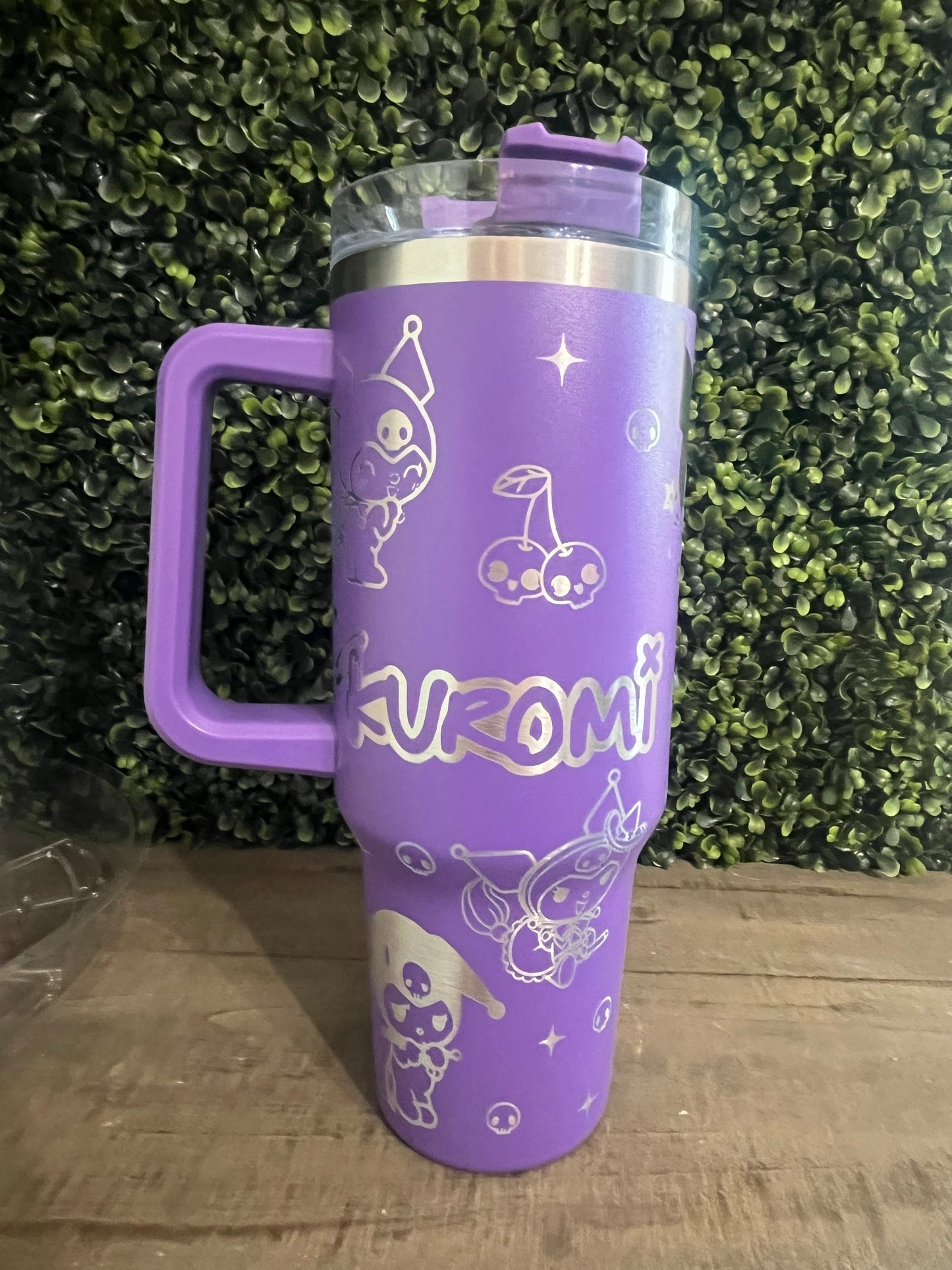 Laser Engraved 40oz Kuromi Tumbler