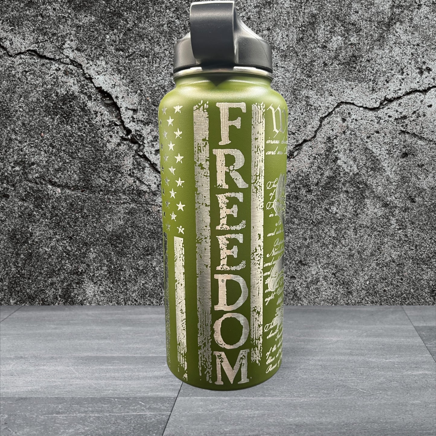 Laser Engraved 32oz "We the People"