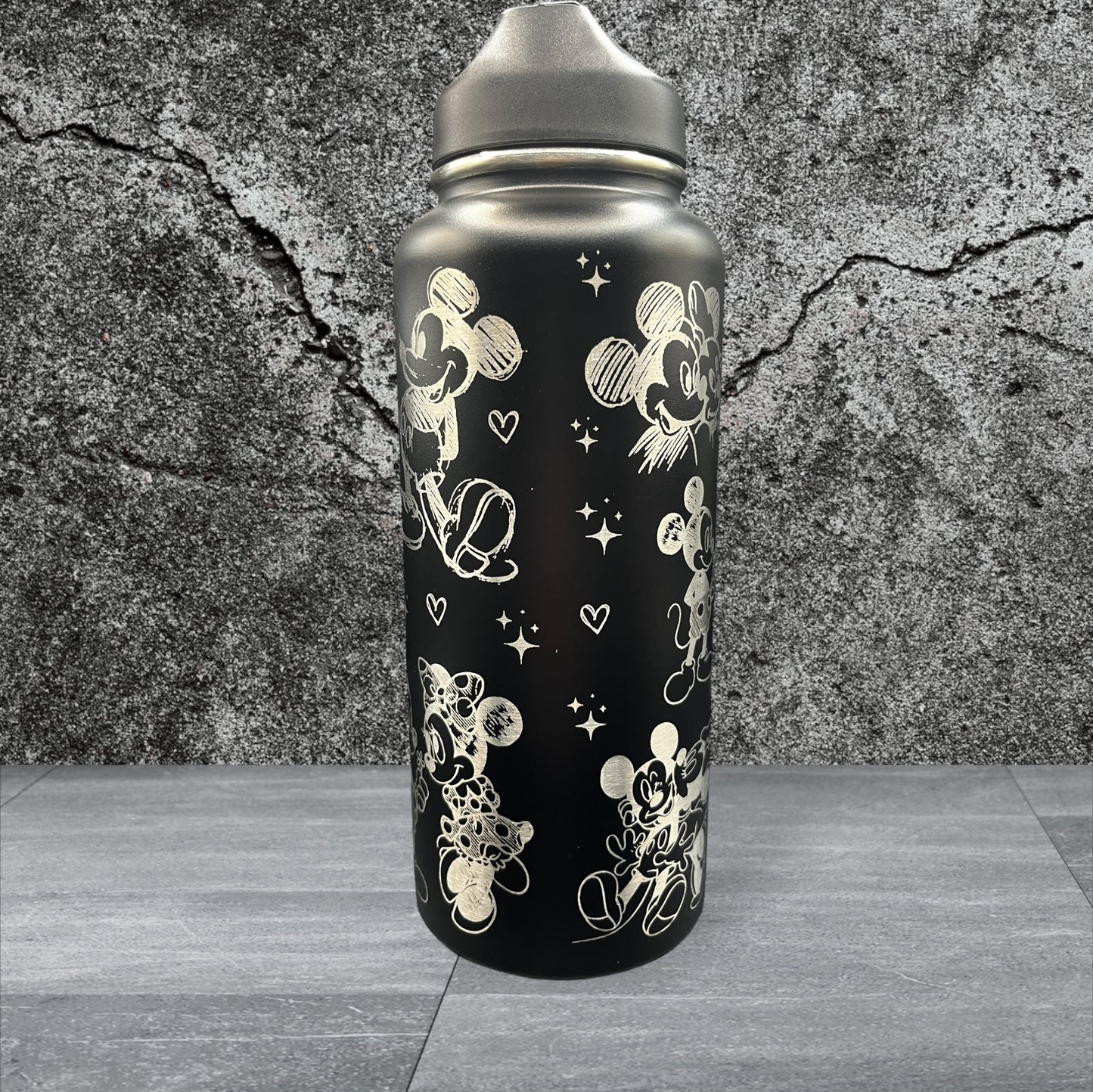 Laser Engraved 32oz Mouse Water Bottle