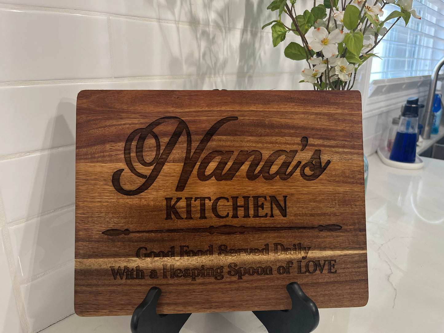 Laser Engraved Cutting Board "Nana's Kitchen"