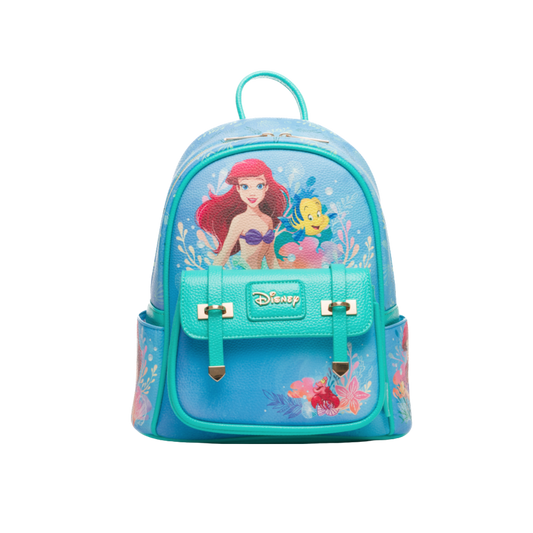 The Little Mermaid - Ariel WondaPop 11" Vegan Leather Back Pack