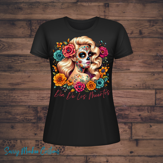 Dia De Los Muertos T-Shirt - Blonde Hair Beauty