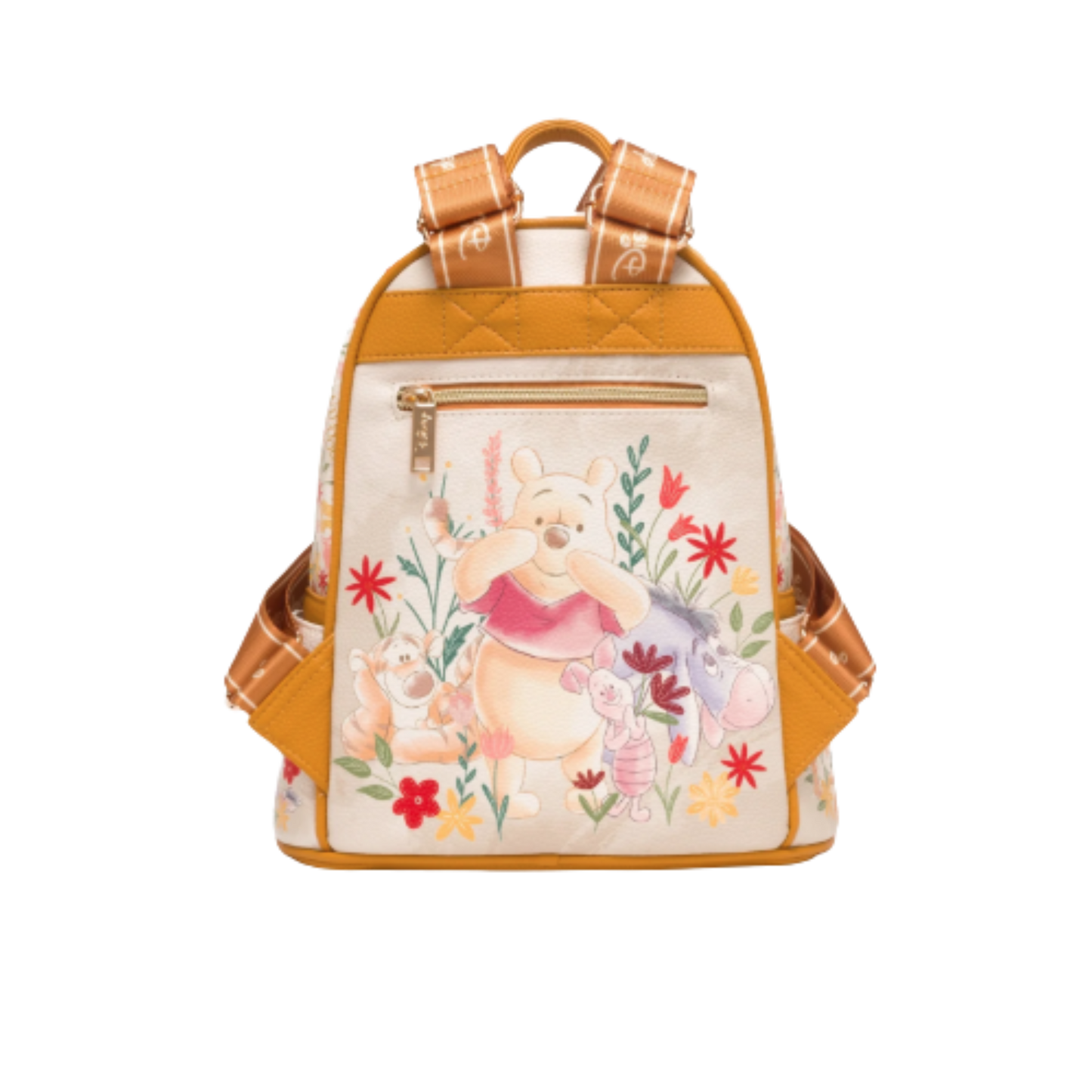 Winnie the Pooh among the Flowers WondaPop 11" Vegan Leather Backpack