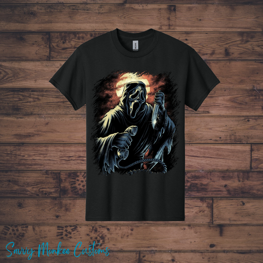 Moon Ghost Face T-Shirt