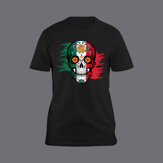 Dia De Los Muertos Mexico Skull T-Shirt