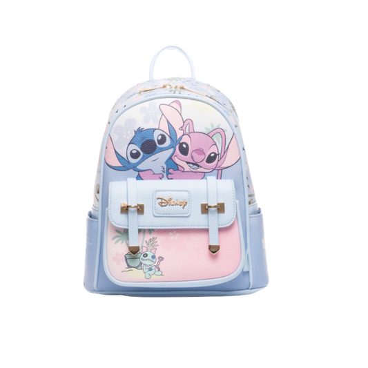 Lilo and Stitch -- Angel, Stitch and Scrump WondaPop 11" Vegan Leather Backpack (Copy)