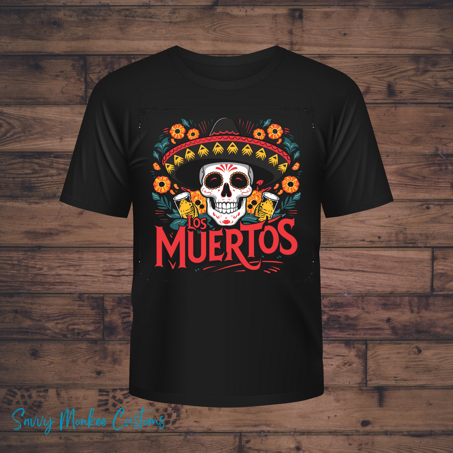 Dia De Los Muertos T-Shirt- Muertos