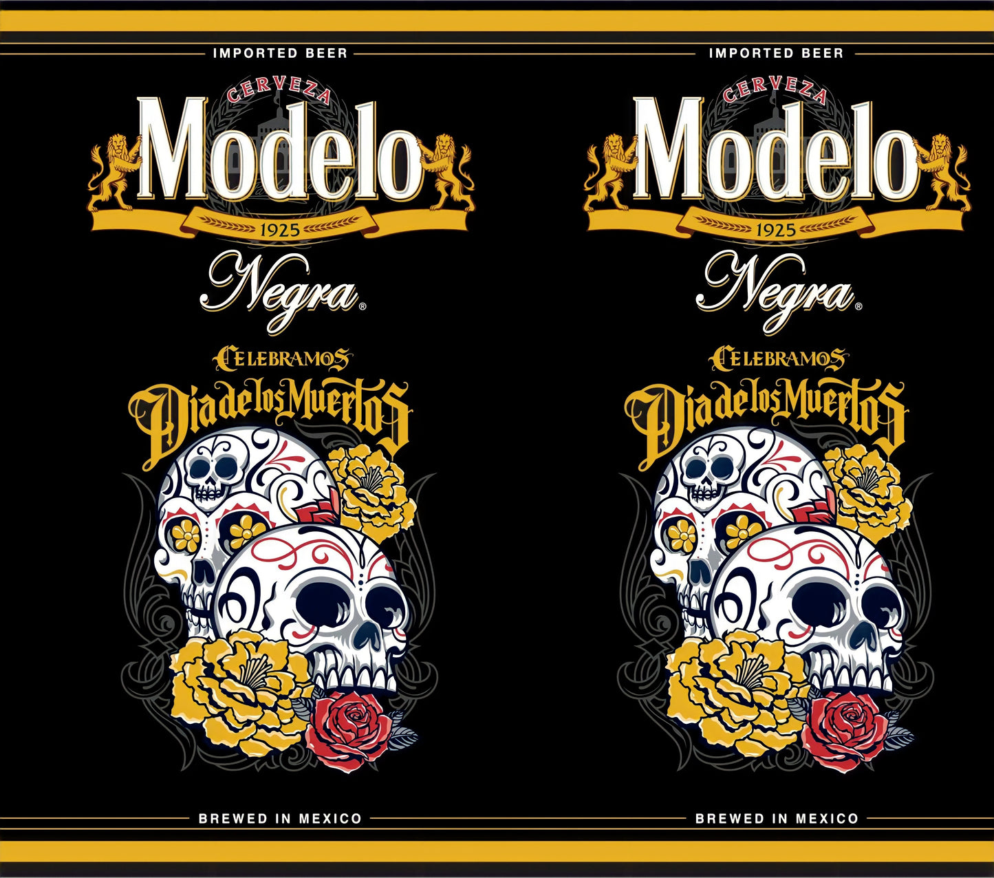 Modelo Negra "Dia De Los Muertos" 20oz Tumbler