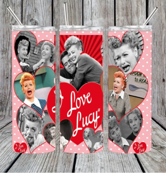 I Love Lucy Pink 20oz Tumbler