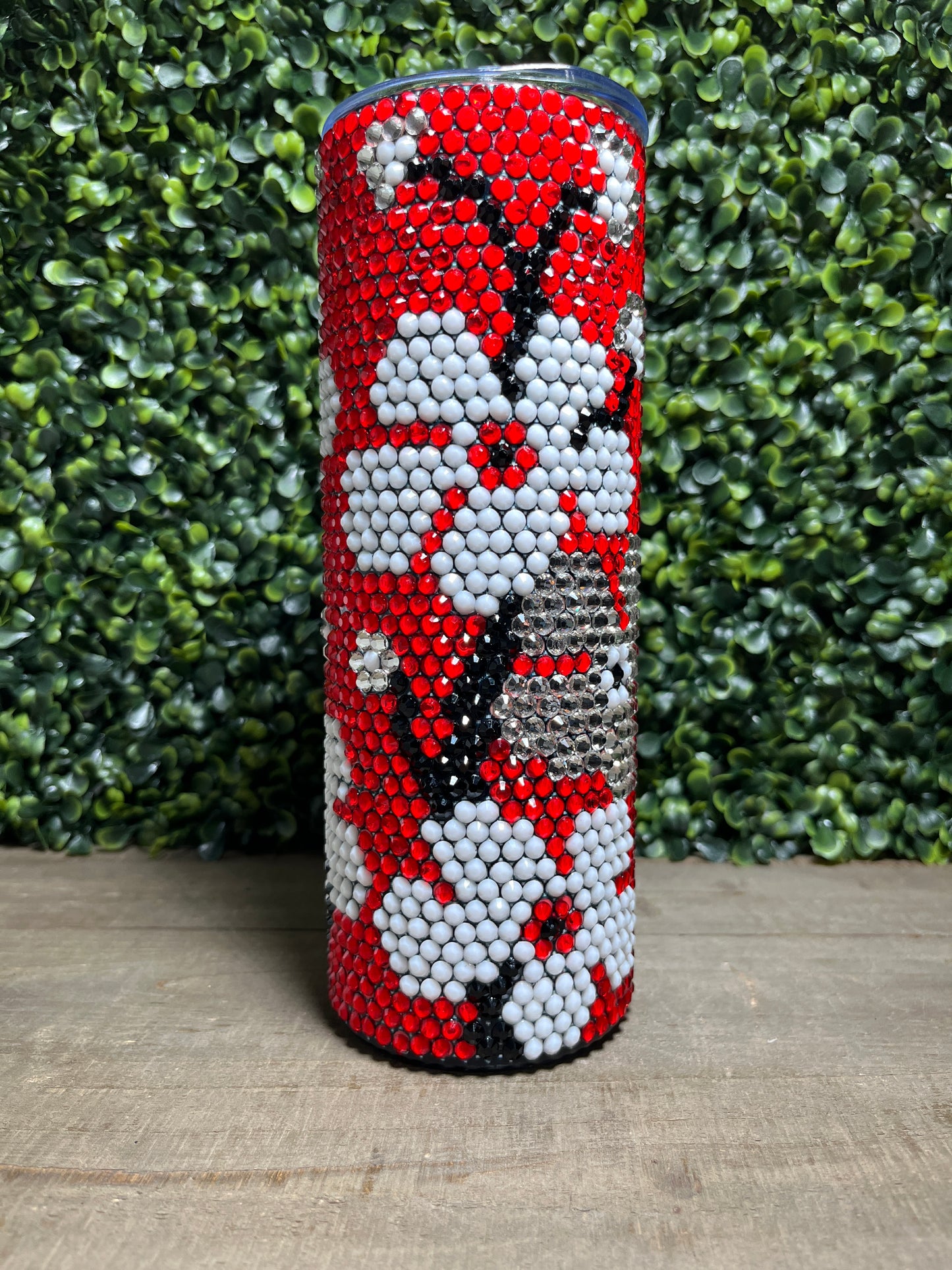 Japanese Floral Rhinestone Tumbler 20oz