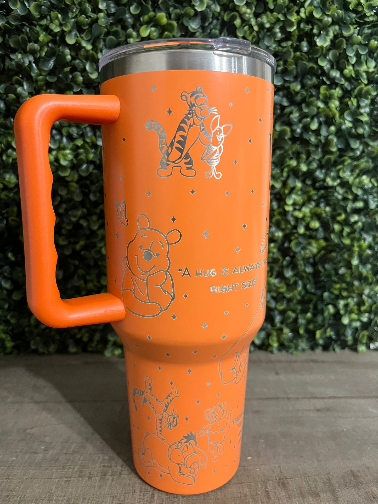 Laser Engraved 40oz Pooh Bear Tumbler