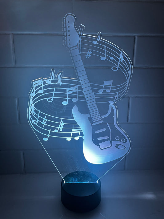 LED Night Light -  Guitar