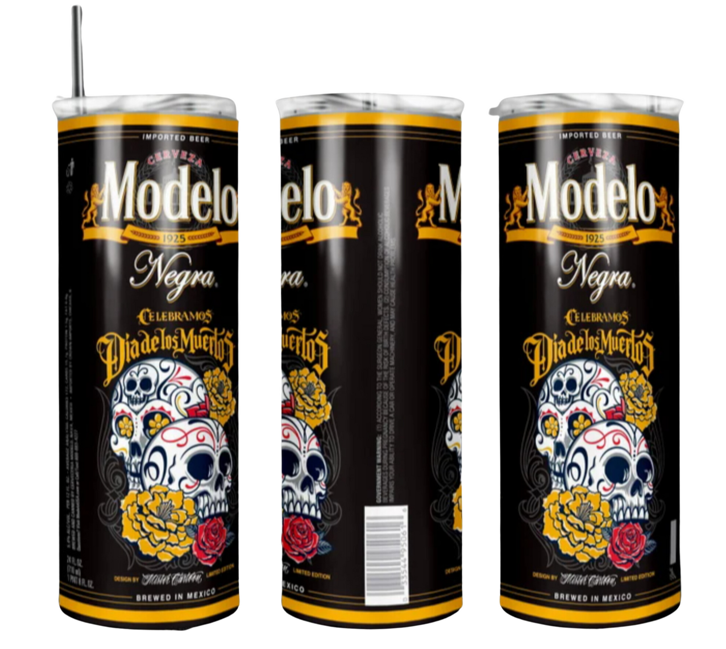 Modelo Negra "Dia De Los Muertos" 20oz Tumbler