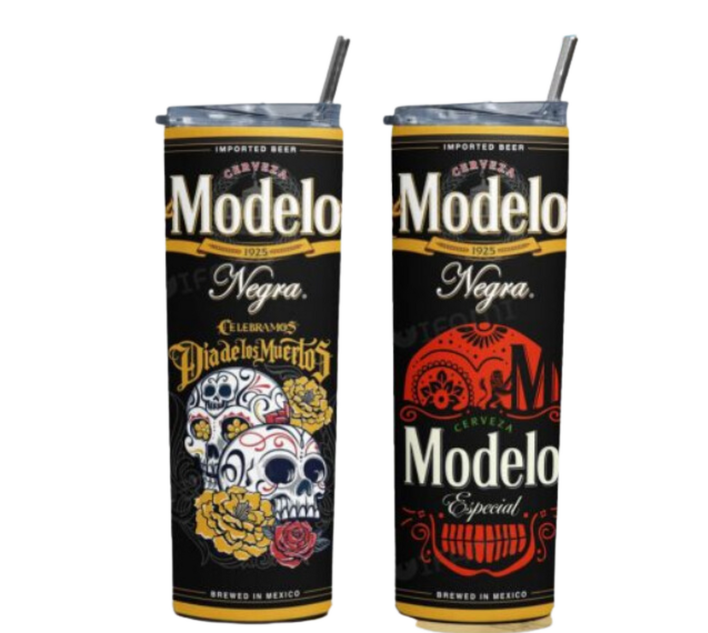 Modelo Negra "Dia De Los Muertos" 20oz Tumbler