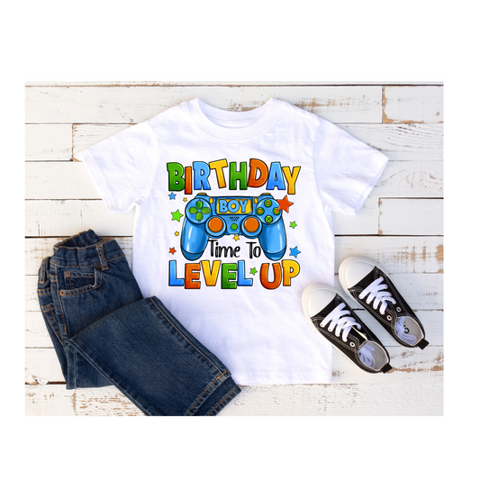 Birthday Boy Time to Level Up T-Shirt
