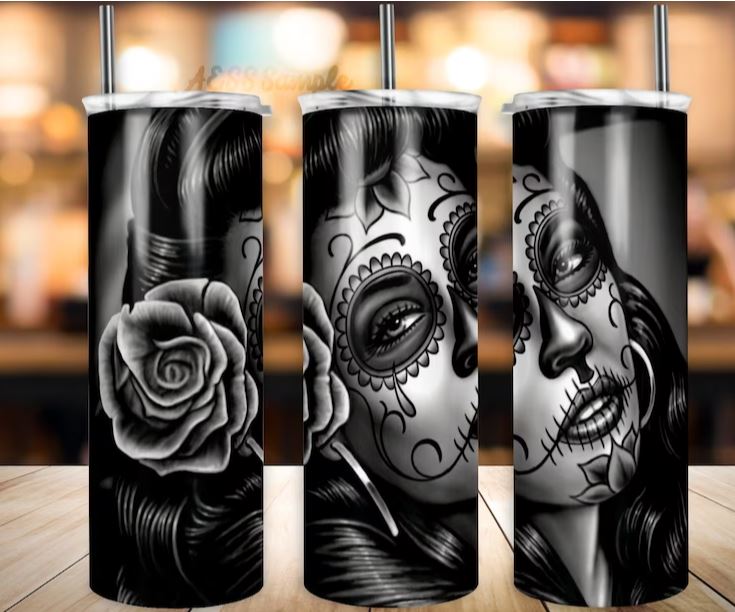 Chola Dia De Los Muertos 20oz Tumbler