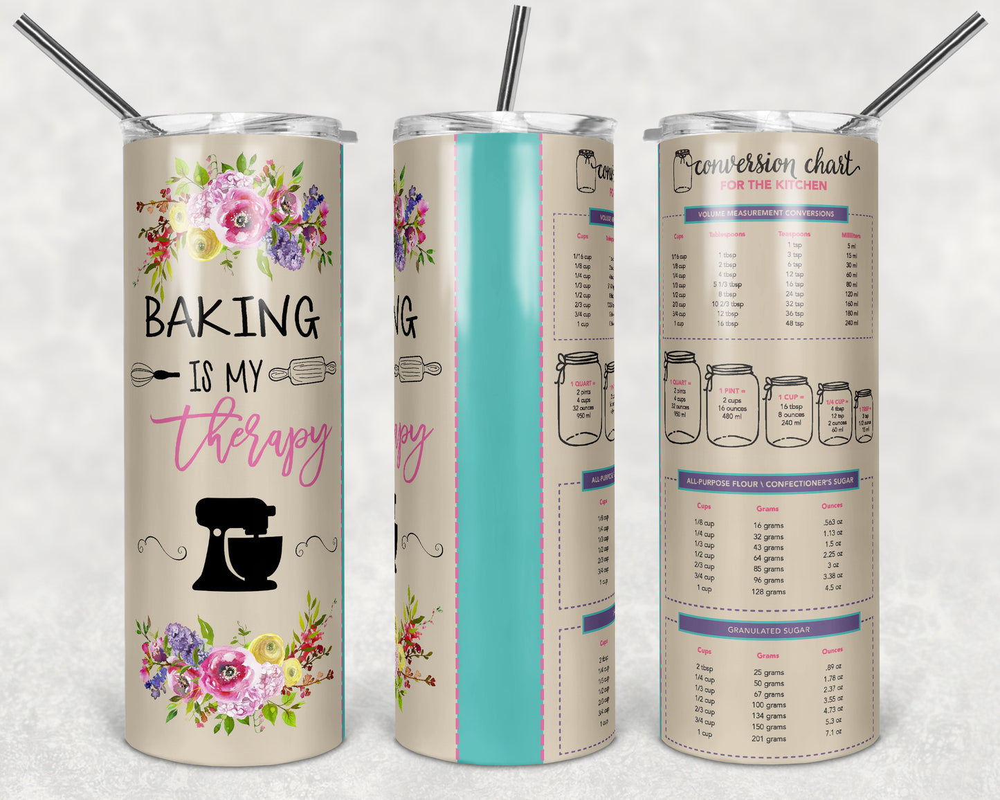 Baking Is My Therapy 20oz Tumbler